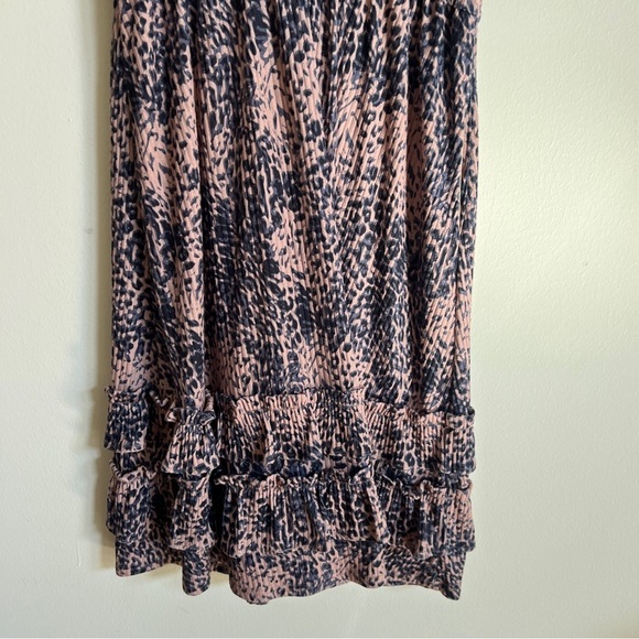 Anthropologie Hutch Adelia leopard print dress with ruffle details - Picture 2 of 7
